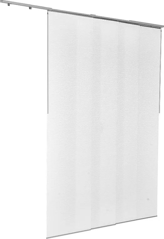 Zasłona Panelowa SucceBuy z Wysuwanymi Szynami od 116 cm do 218 cm (Szerokość), Zasłony Do Przycinania Indywidualnie do Wysokości 243 cm