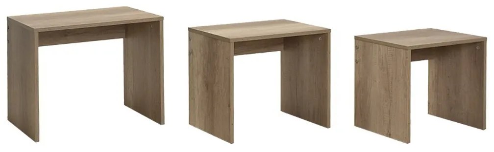 Stolik do odkładania SHP Light Walnut, 3 szt.