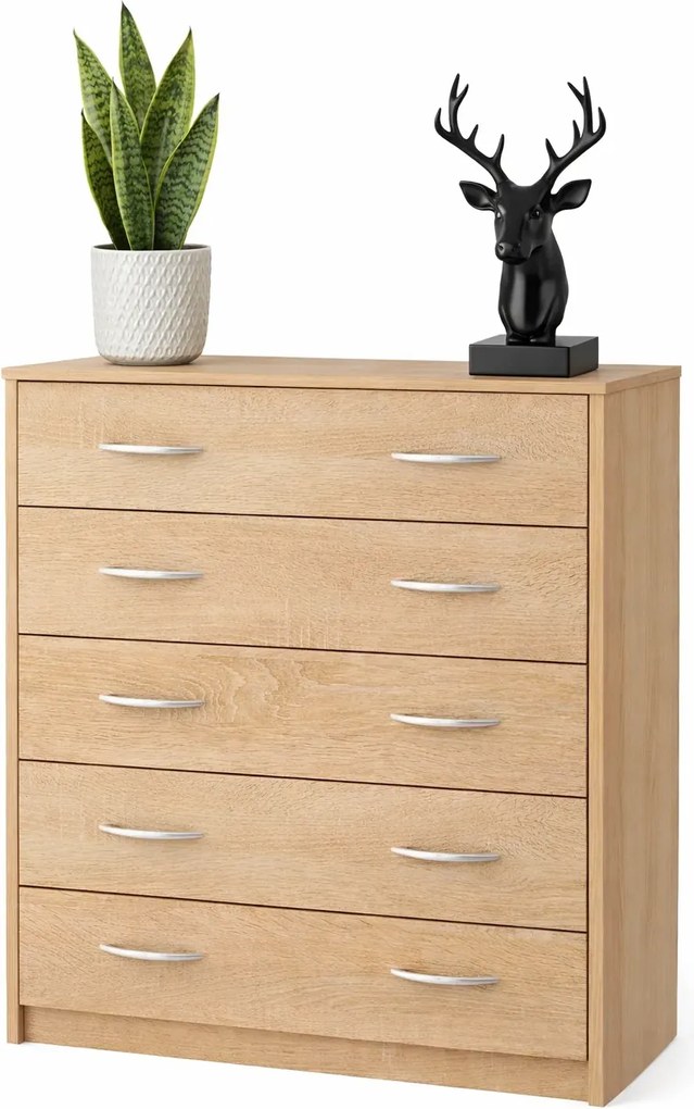 Skandynawska komoda dąb sonoma E8-N04