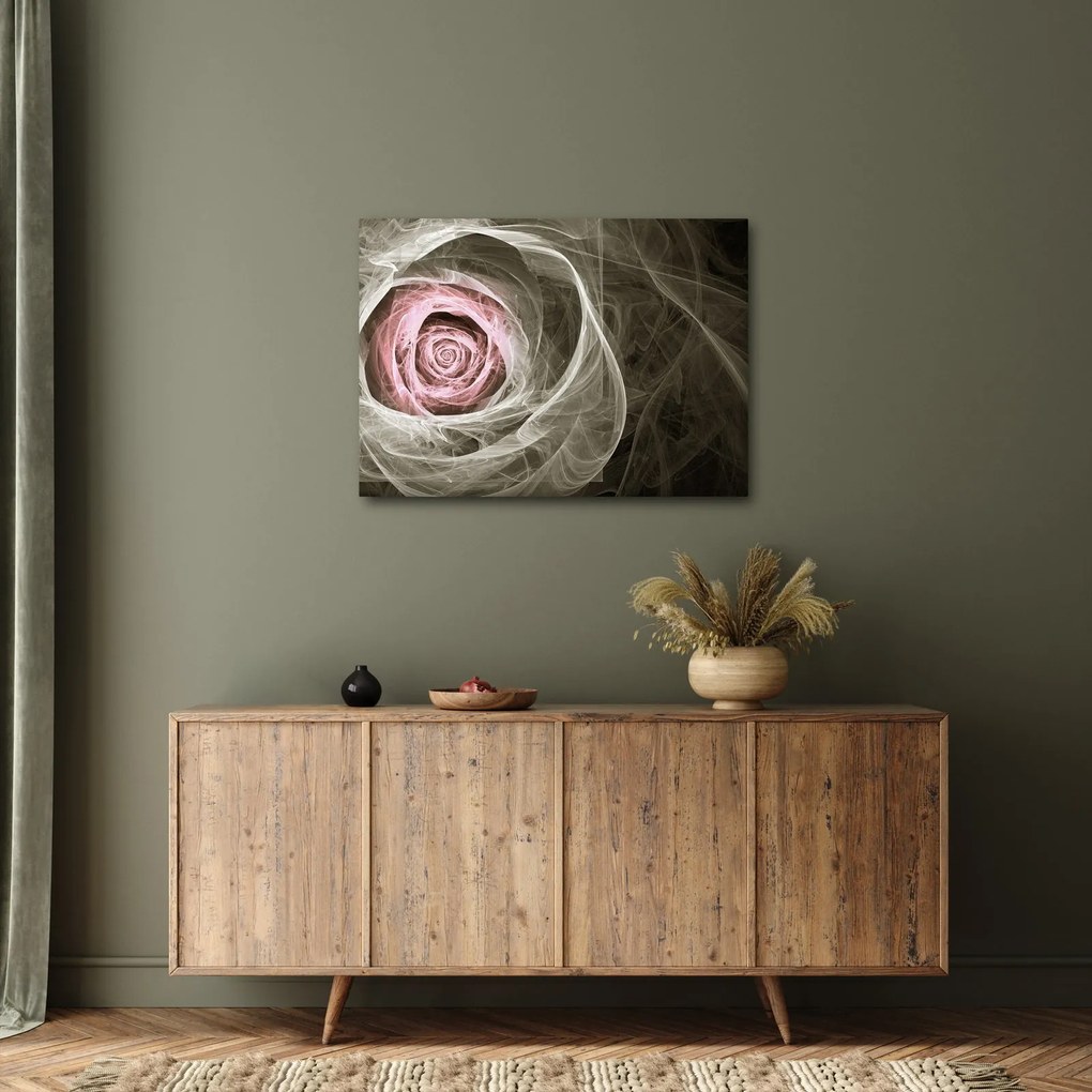 Obraz - Abstrakcyjny róż jasnoróżowy (70x50 cm)