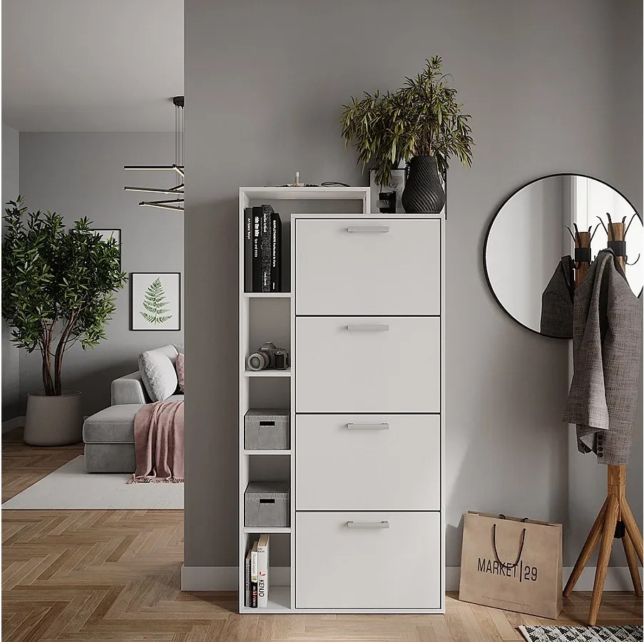 Wywrotka do butów biały 80x24.2x166.1 orlando