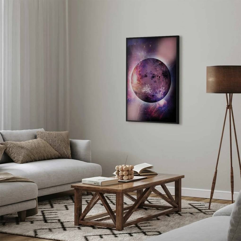 Plakat Nieznana planeta 40x60 cm z ramą czarną bez marginesu ARTGEIST B