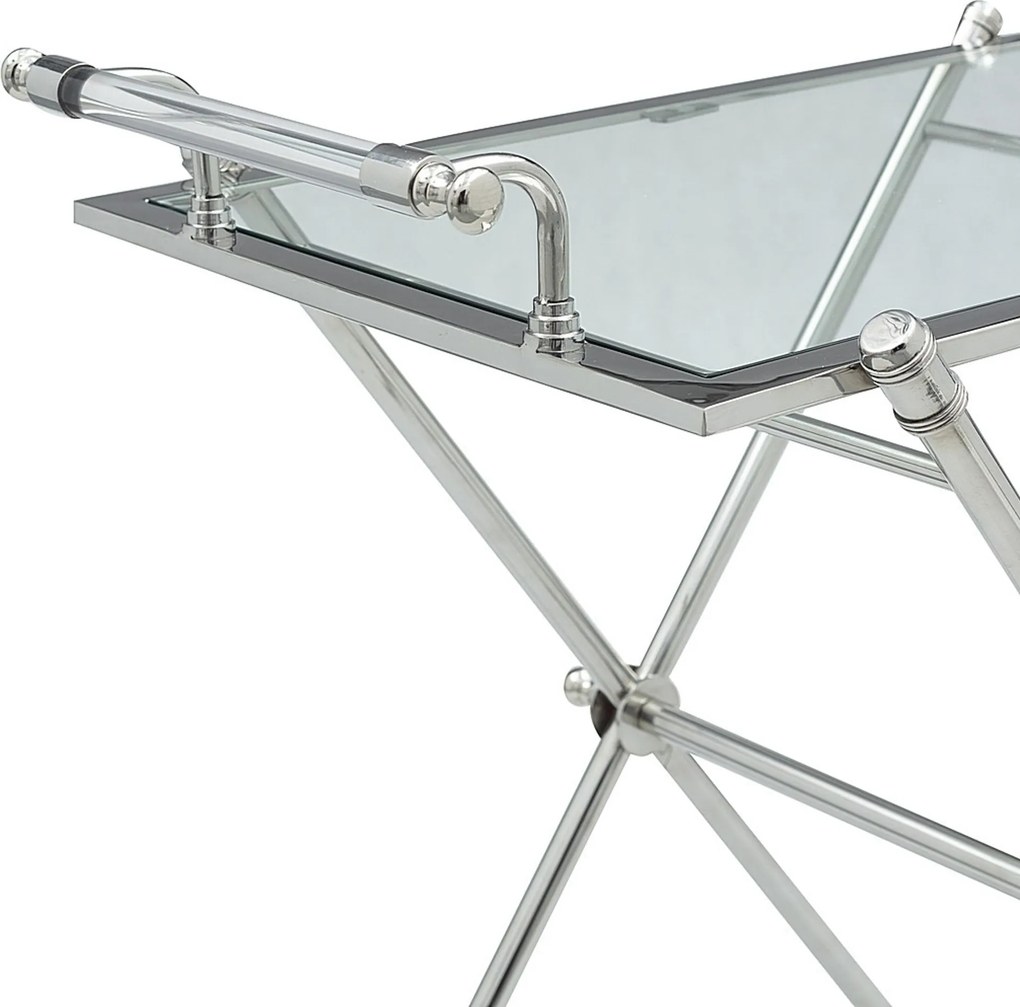 Stolik pomocniczy Morris Silver 90x62x83 cm