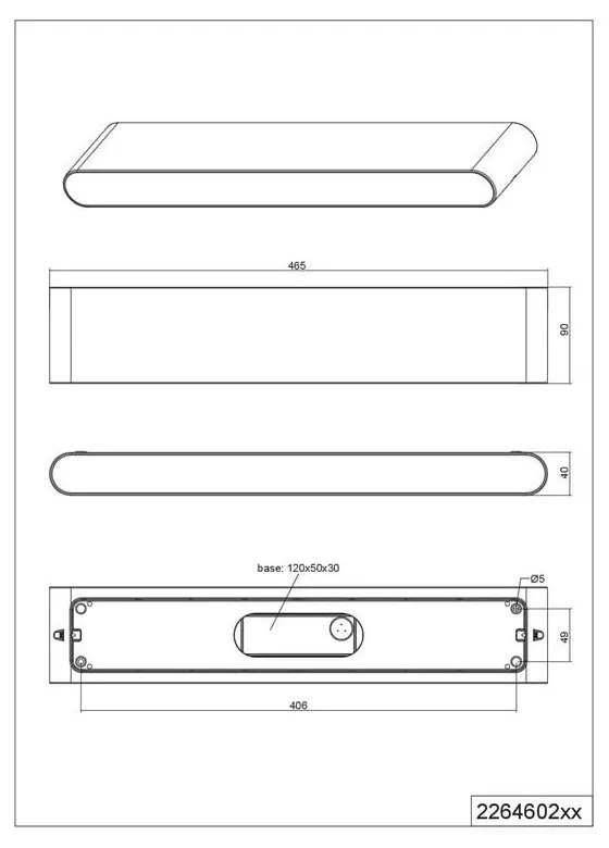 Lampa zewnętrzna LED (wysokość 9 cm) Thames II – Trio