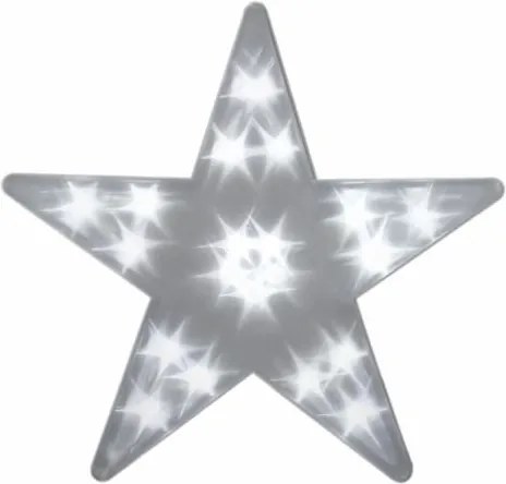 Gwiazda świąteczna 20 LED 3D biała