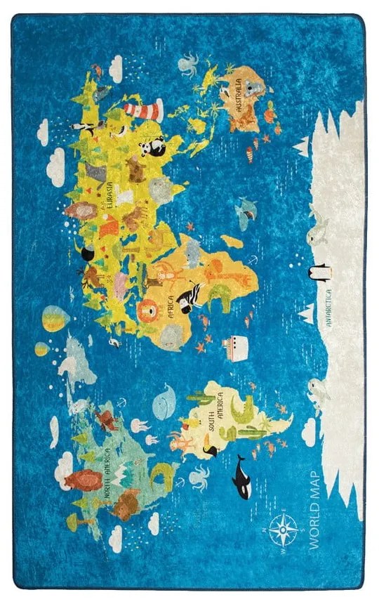 Dywan dla dzieci World Map, 200x290 cm