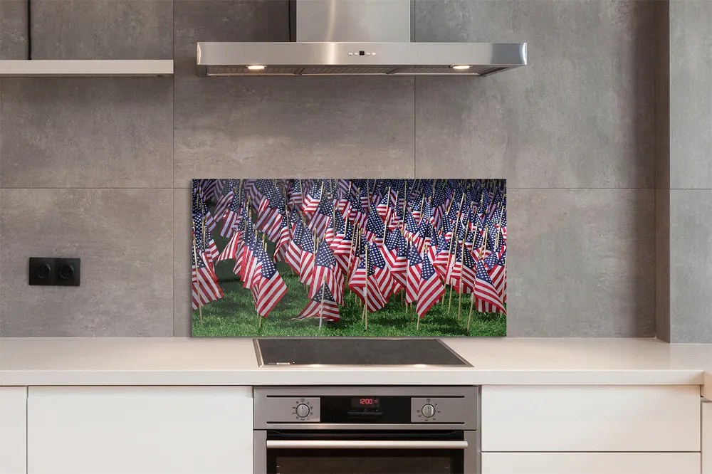 Szklany Panel Flagi Stanów Zjednoczonych