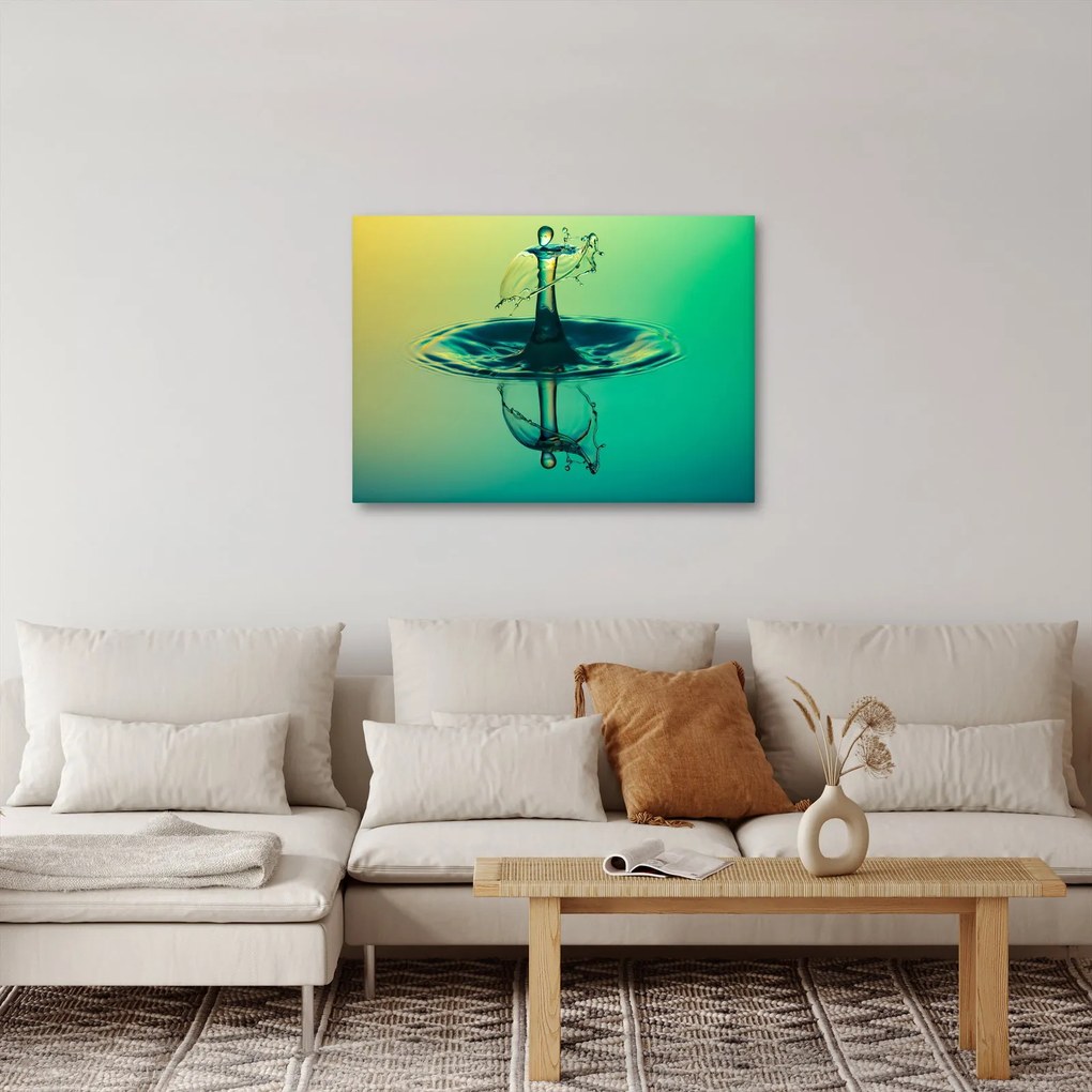 Obraz kropli wody (70x50 cm)