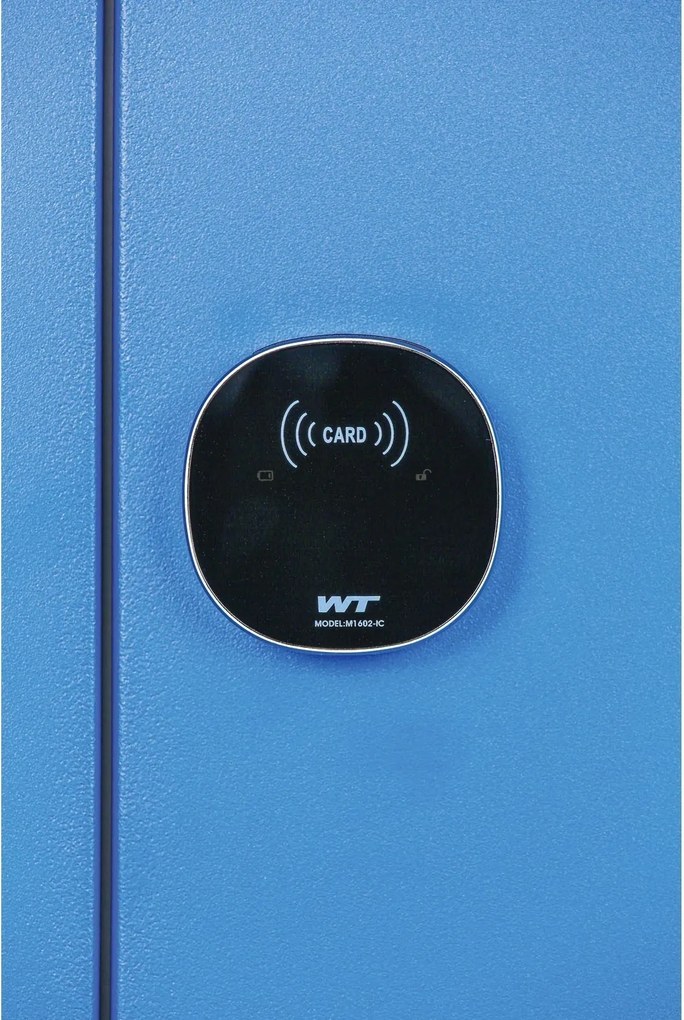 Szafka ubraniowa S1 z ławką, 2-drzwiowa, 1875 x 600 x 500/800 mm, zamek RFID, drzwi beżowe