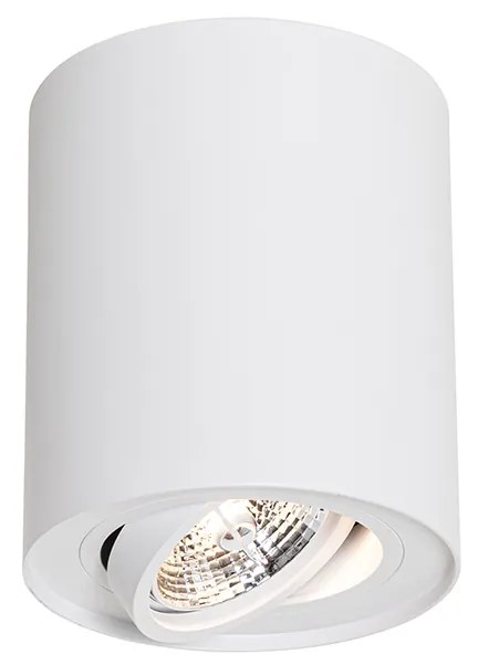 Nowoczesny reflektor sufitowy biały obrotowy i pochylany AR70 - Rondoo Up