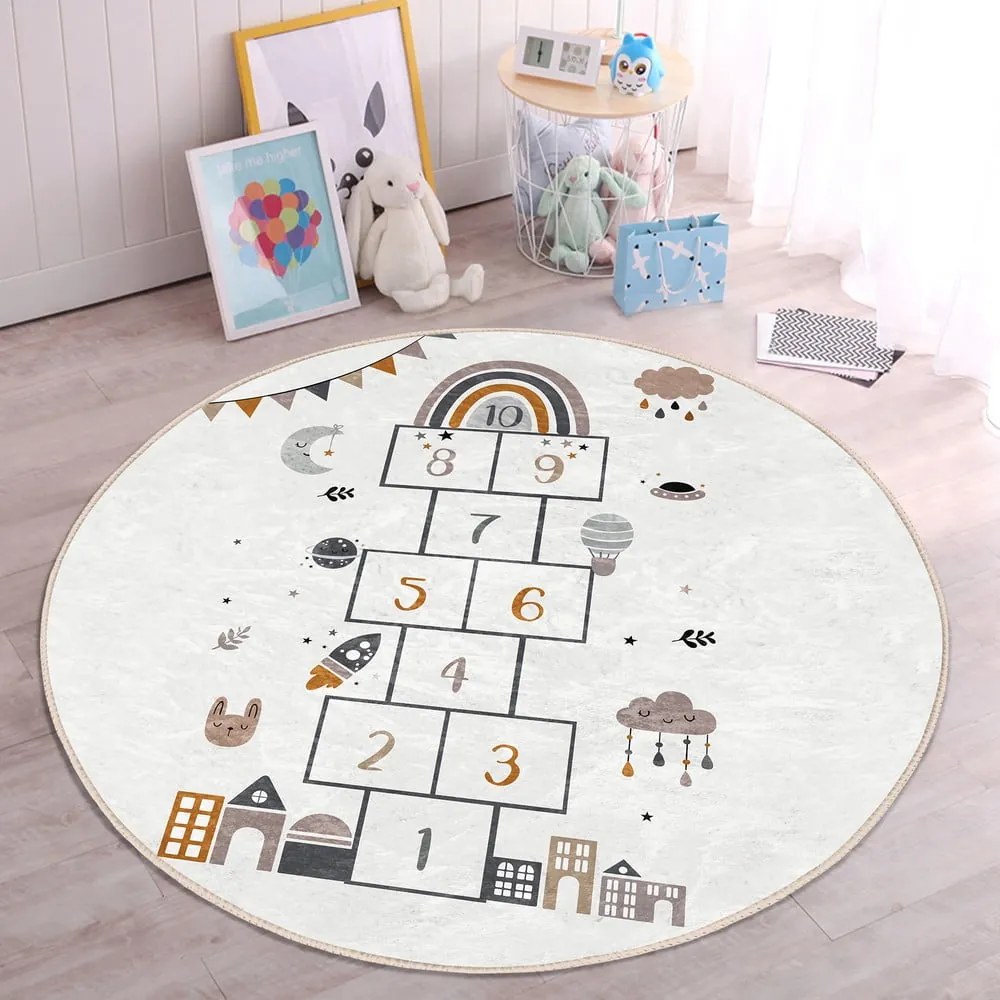 Kremowy dywan dziecięcy ø 120 cm Comfort – Mila Home