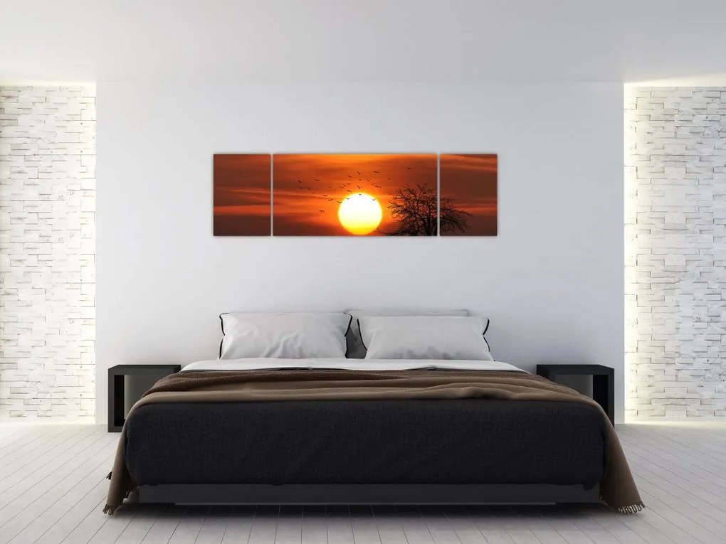 Obraz - Zachód słońca (170x50 cm)