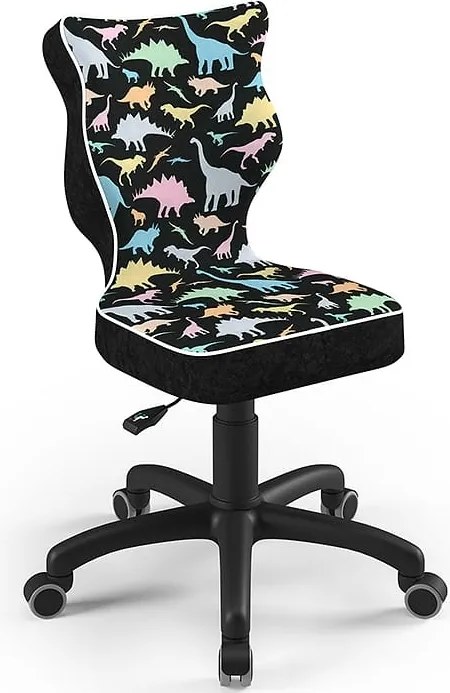 Krzesło z motywem dziecięcym Petit Black rozmiar 3 (119-142 cm)
