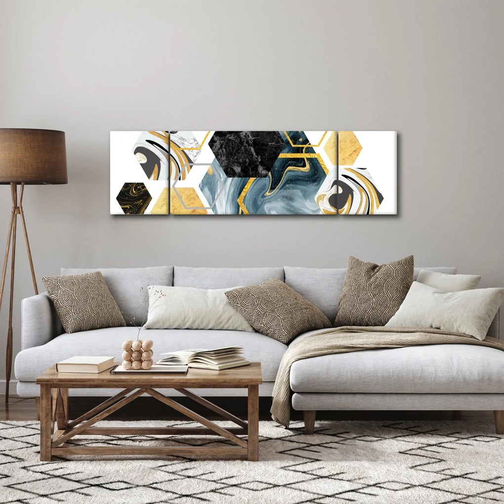 Obraz - Wielokąty (170x50 cm)