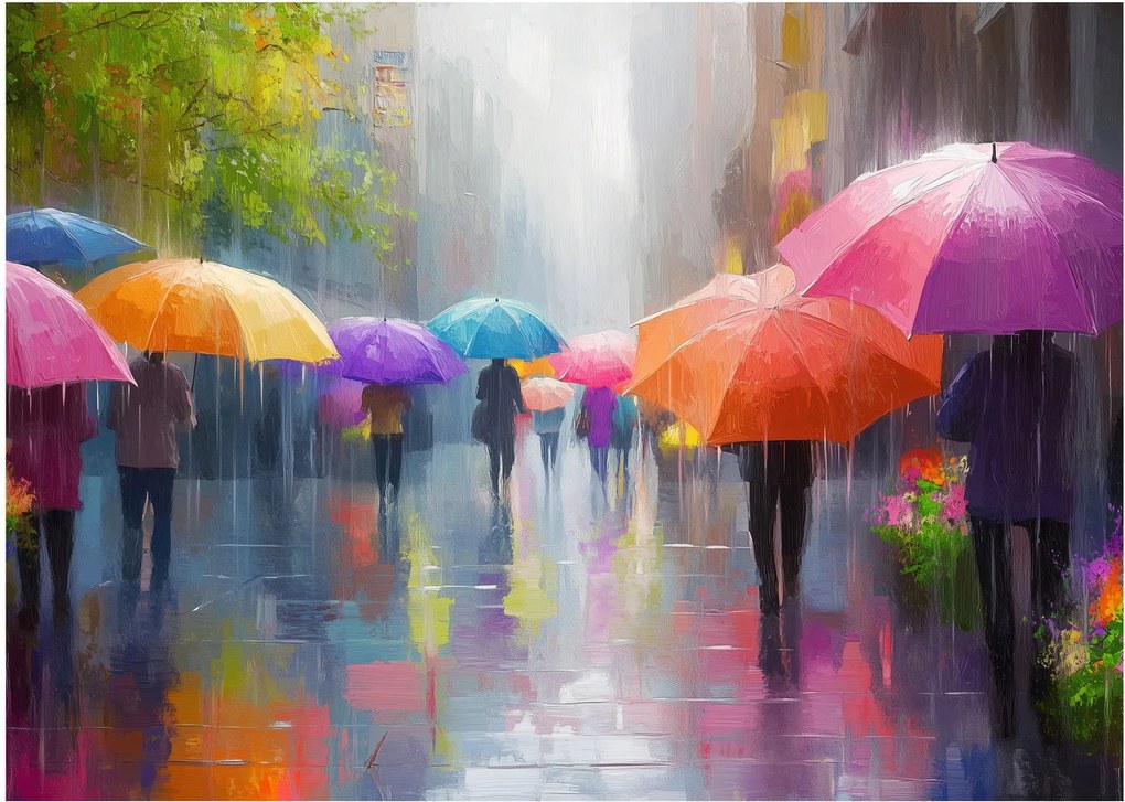 Obraz na szkle - Deszczowy dzień (70x50 cm)
