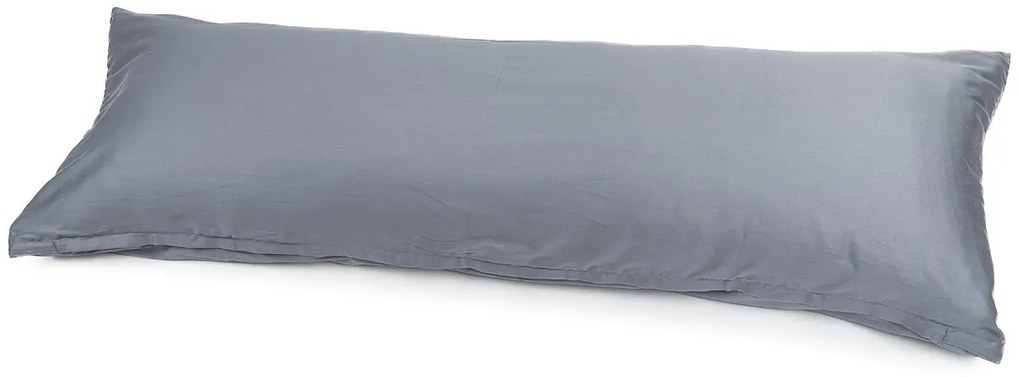 4Home poszewka na Poduszkę relaksacyjną Mąż zastępczy satyna szary, 50 x 150 cm