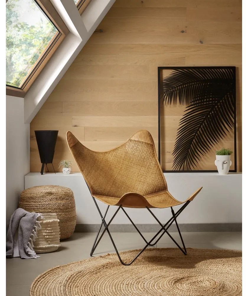 Puf w naturalnym kolorze Doc – Kave Home