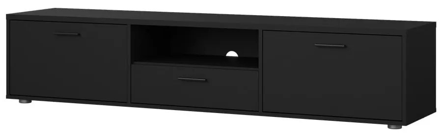 Czarna szafka pod TV 177x38 cm Media – Tvilum