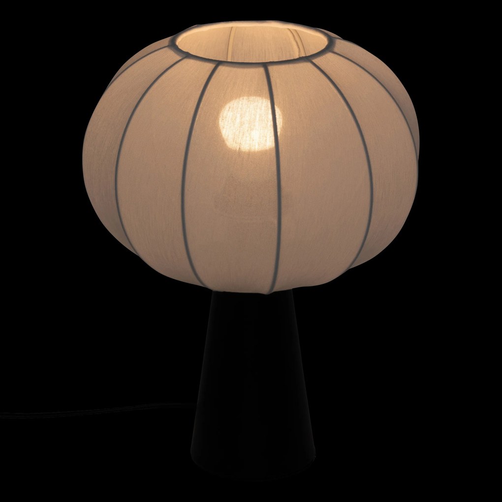 Lampka nocna TOBIE z bawełnianym abażurem, Ø 25 cm