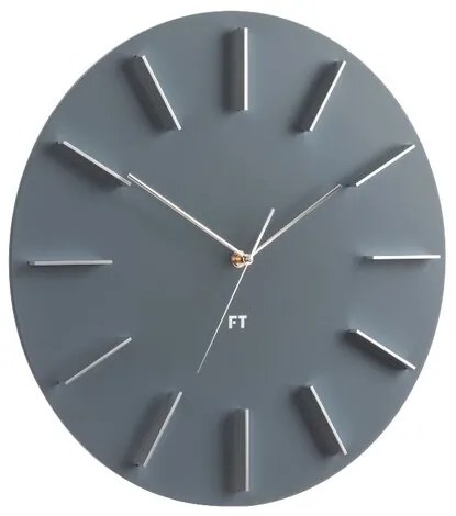 Future Time FT2010GY Round gray Designerski zegar ścienny, 40 cm