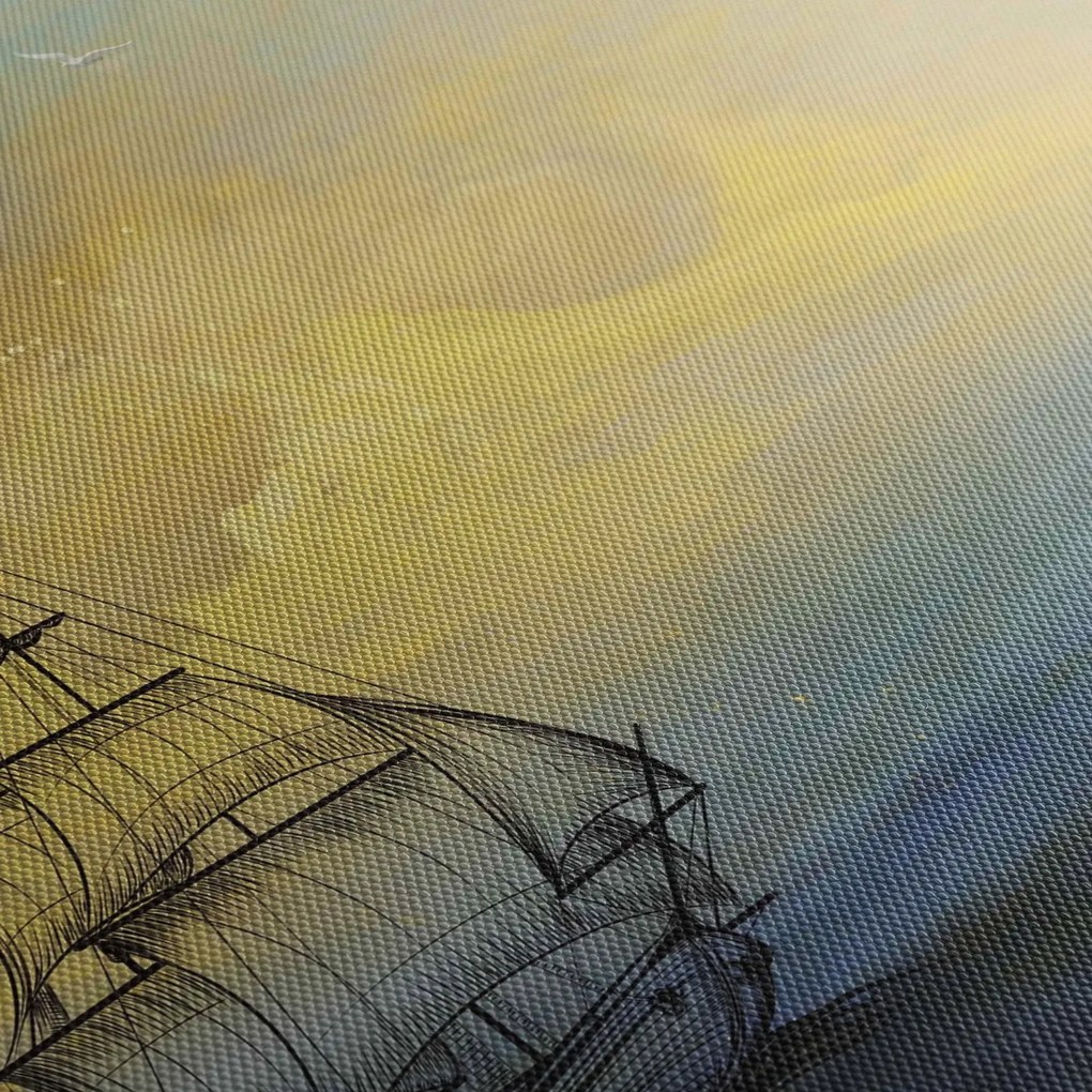 Obraz - Obraz statku ma morzu (170x50 cm)