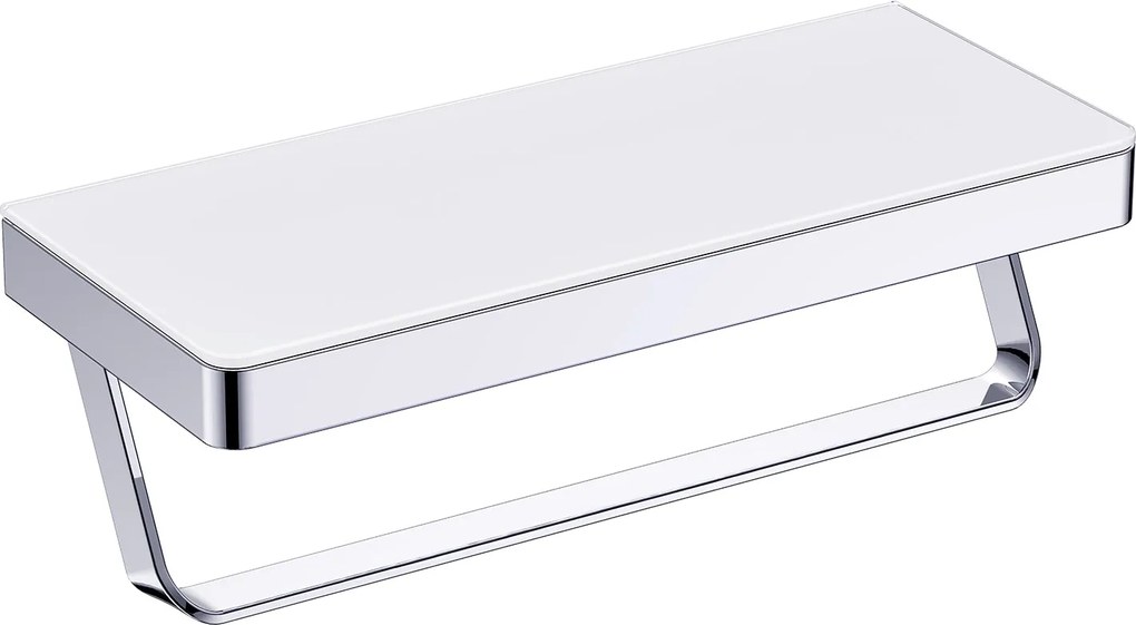 Półka ścienna półka łazienkowa G504 z wieszakiem na ręczniki