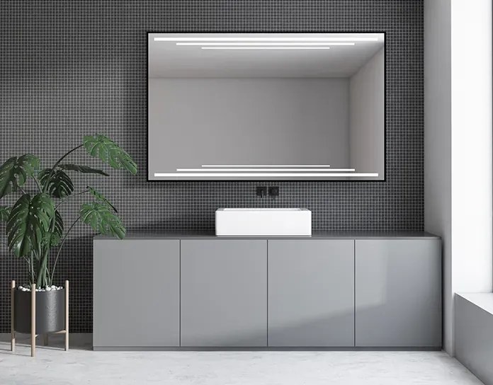 Lustro łazienkowe SELENA 120x65 z oświetleniem LED EXCLUSIVE MIRADO