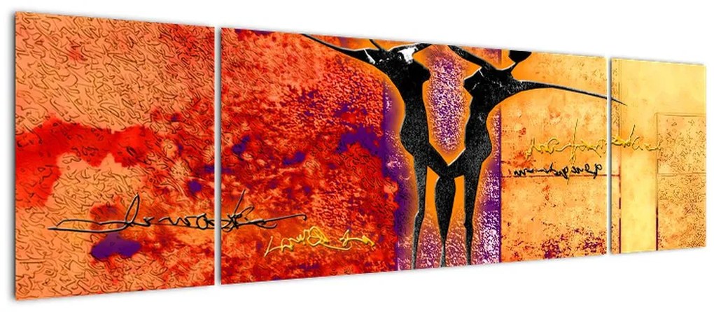 Obraz - Afrykańskie boginie (170x50 cm)