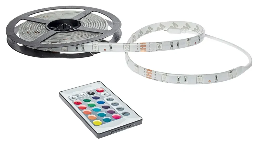 Zestaw Led RGB 3m IP65 Sterownik + Pilot