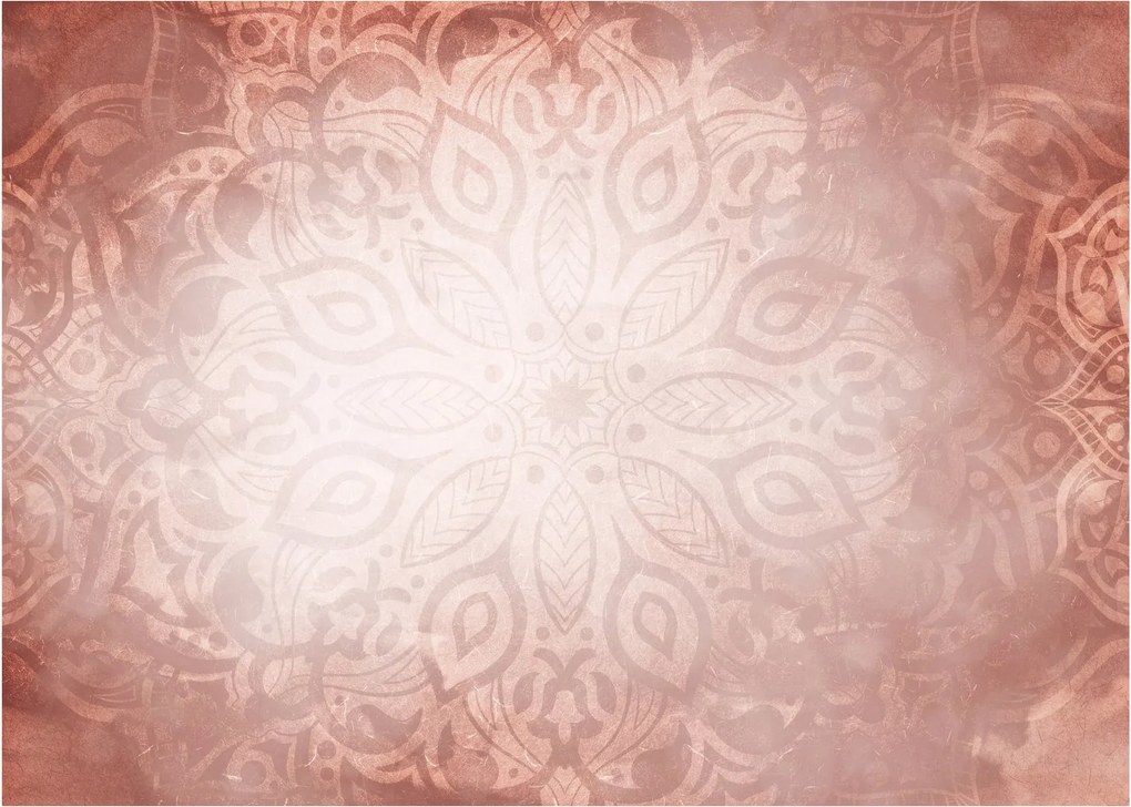 Obraz na szkle - Różowa mandala (70x50 cm)