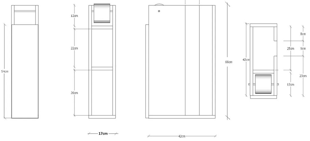 Szafka łazienkowa Paper White