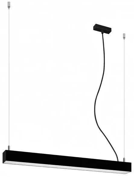 Czarna lampa wisząca LED do biura 4000 K - EX618 N2-H47