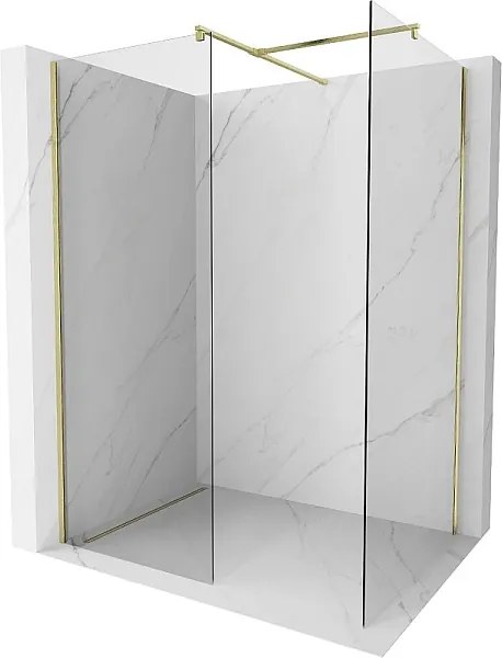 Mexen Kioto ścianka prysznicowa Walk-in 115 x 90 cm, transparent, złota szczotkowana - 800-115-202-55-00-090