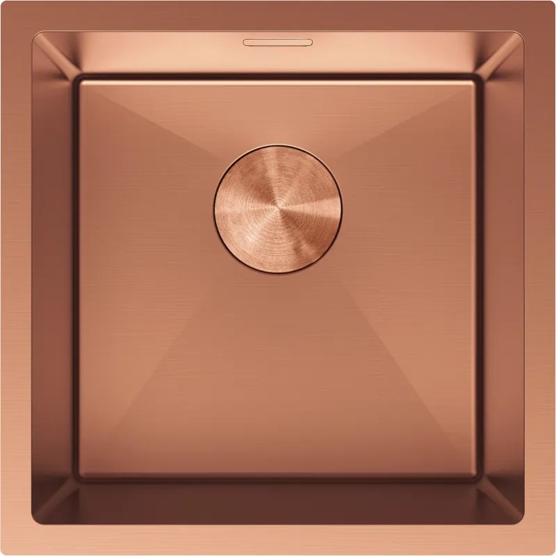 Mexen Trixo zlewozmywak stalowy 1-komorowy 440 x 440 mm, miedź - 6413441000-65