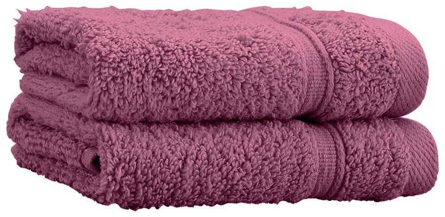 Ciemnoróżowe bawełniane ręczniki zestaw 2 szt. frotte 30x30 cm Zero Twist – Catherine Lansfield