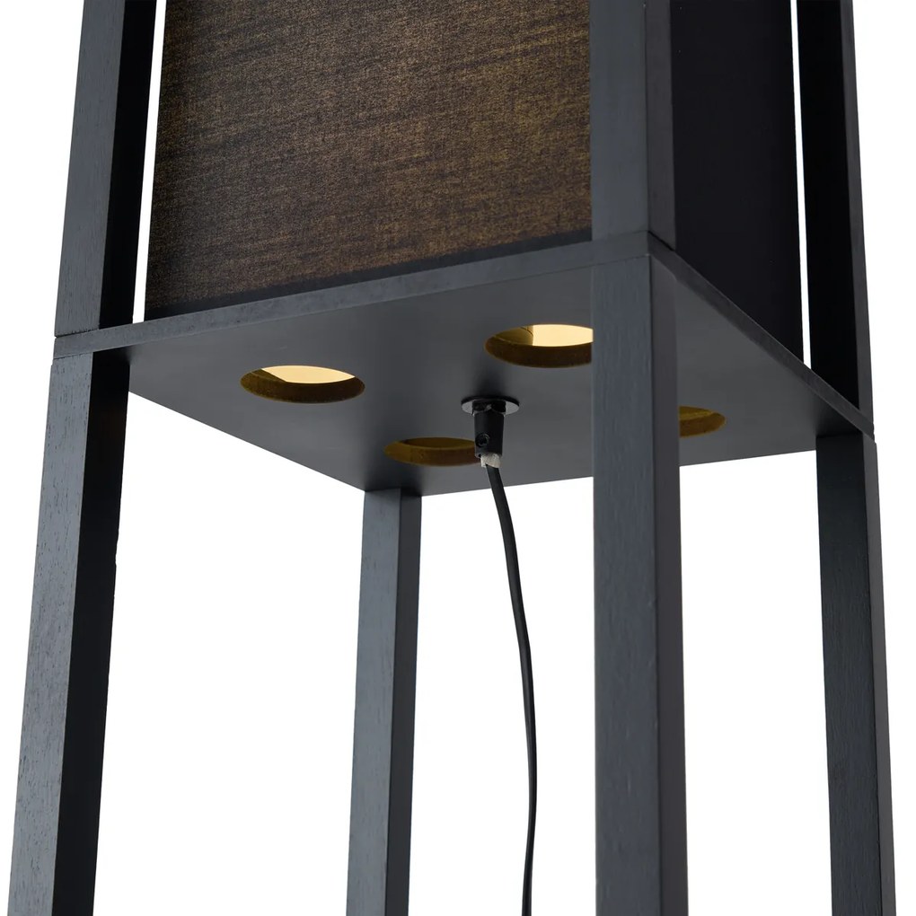 Nowoczesna lampa podłogowa czarna - Stojan