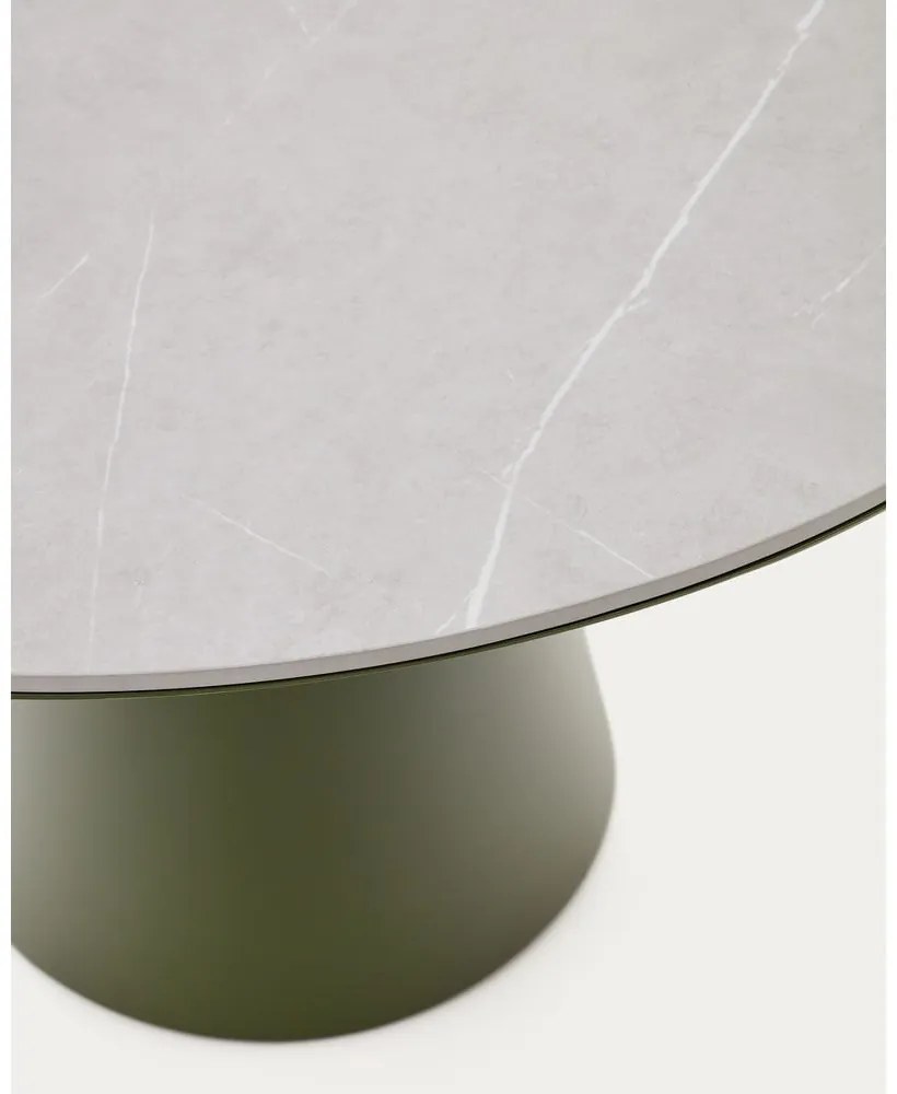 Okrągły stół ogrodowy z ceramicznym blatem ø 120 cm Tudons – Kave Home