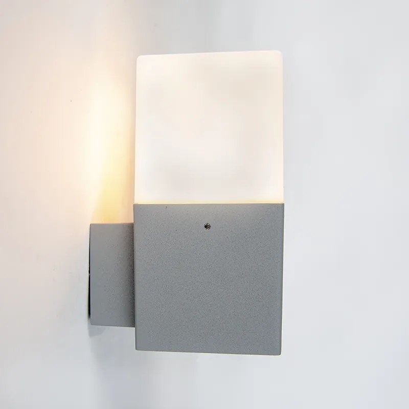 Zewnetrzna Nowoczesna lampa ścienna zewnętrzna Denmark szara IP44 Nowoczesny Oswietlenie zewnetrzne