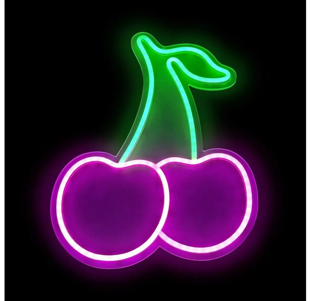 2Kids Toys - Neonowa dekoracja ścienna LED/5W/USB wiśnie