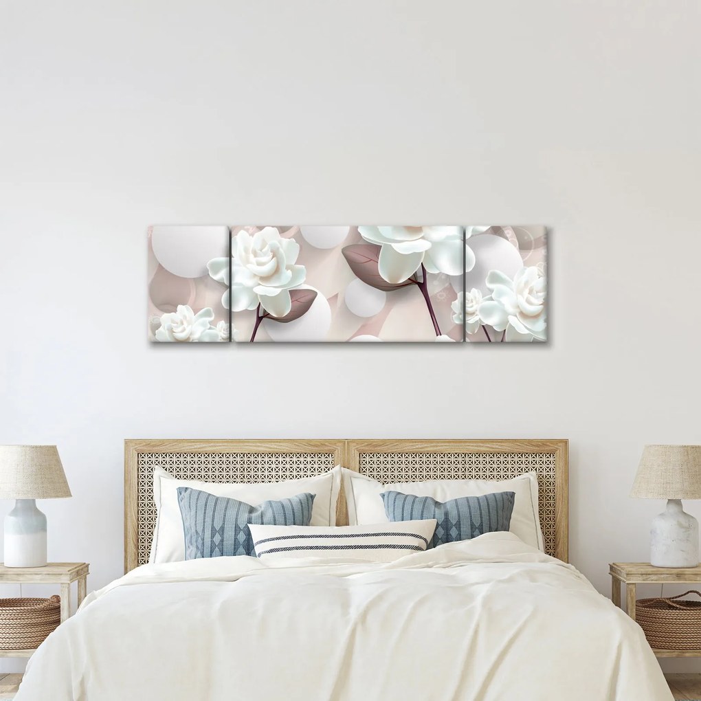 Obraz - Kwiat róży (170x50 cm)