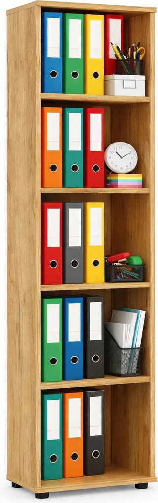 Otwarty regał biurowy dąb craft B8-M88