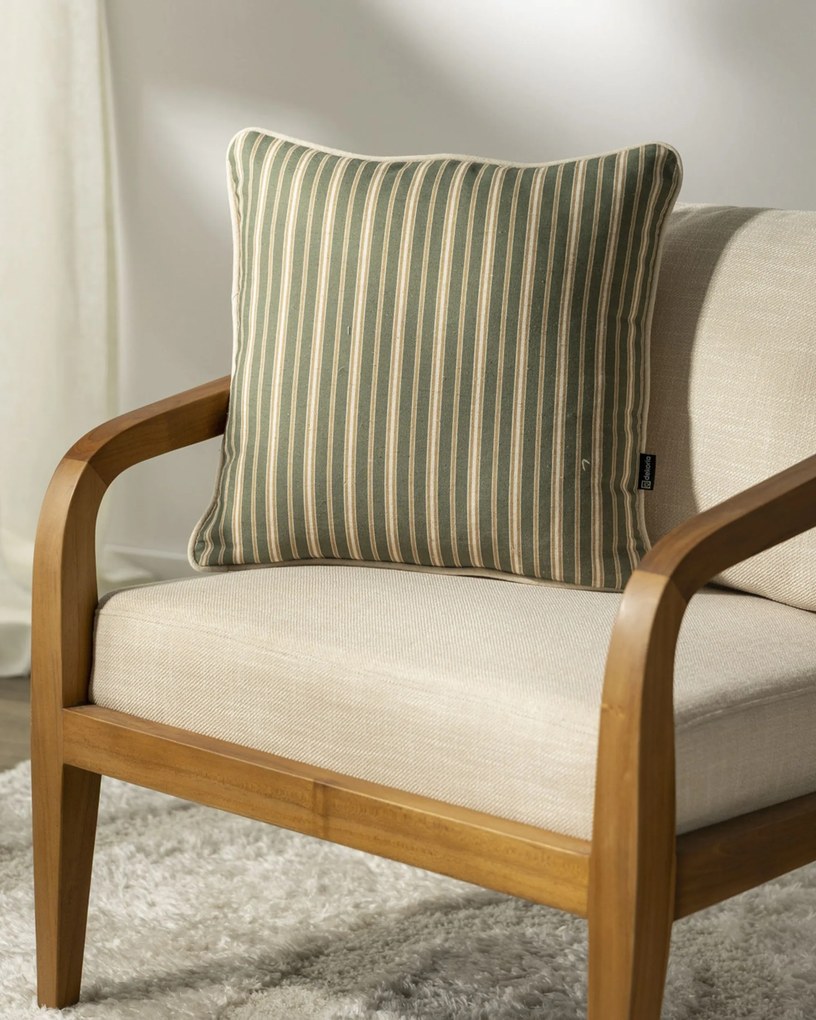Poszewka na poduszkę Classic Stripe Olive 45x45 cm