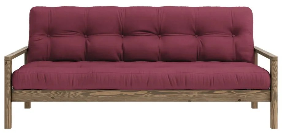 Bordowa rozkładana sofa 205 cm Knob – Karup Design