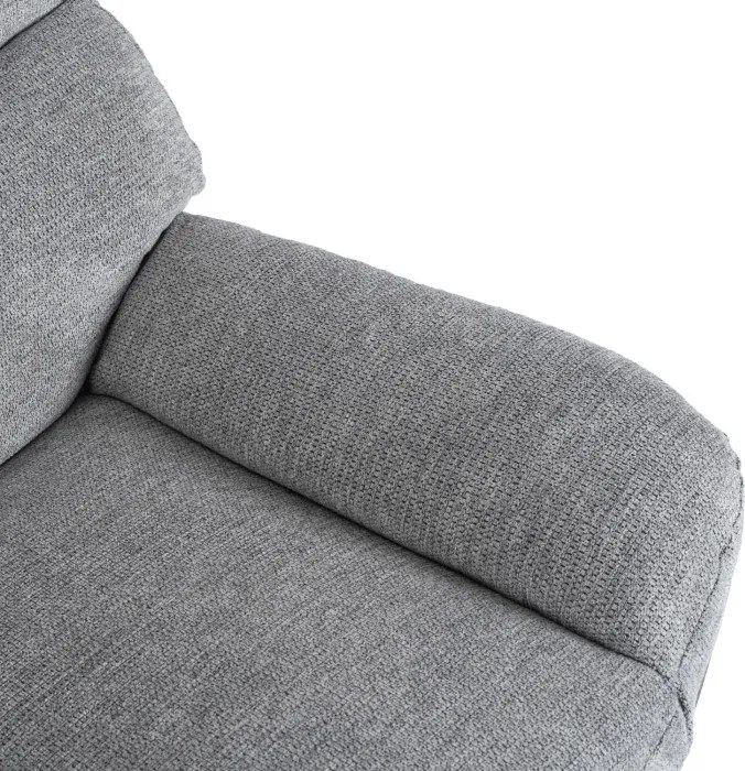 Fotel Wypoczynkowy Obrotowy ASTURIA do Salonu Szary Nowoczesny