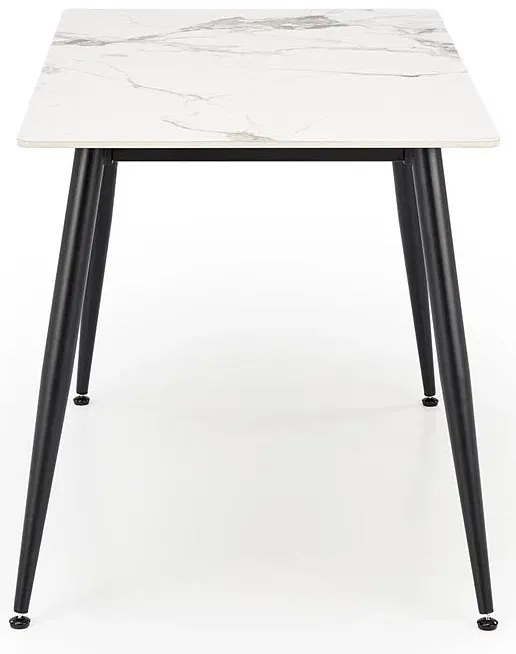 Stół z blatem biały marmur 120x70 - Emma 3X