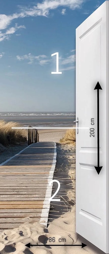 Fototapeta na drzwi BEACH DUNE 86x200 cm