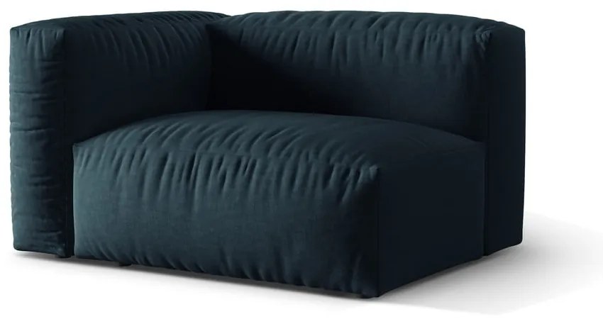 Ciemnoniebieski moduł sofy (lewostronny) Martina – Micadoni Home