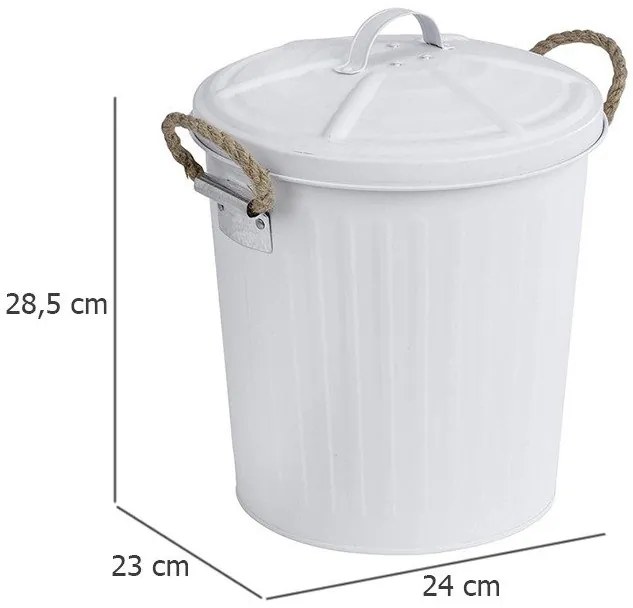 Kosz na śmieci GARA z pokrywką, 6 L, WENKO