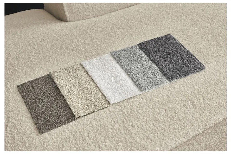 Beżowy narożnik modułowy z materiału bouclé (lewostronny/w kształcie litery U) Megeve – Bobochic Paris