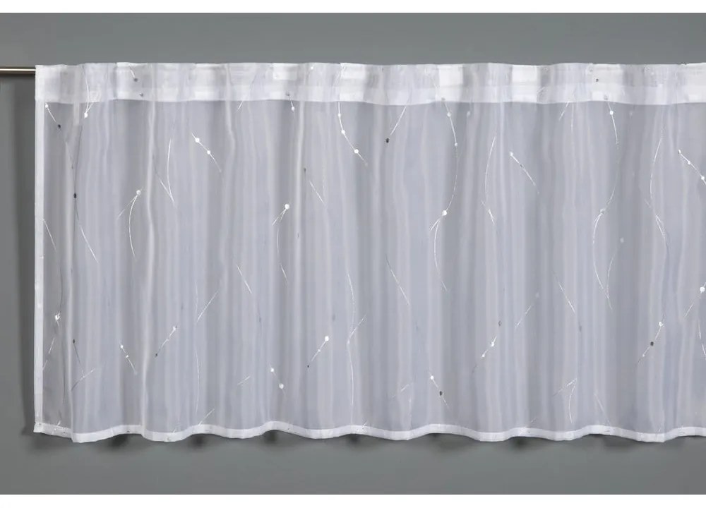 Biała firanka 45x140 cm Jacquard – Gardinia